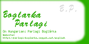 boglarka parlagi business card
